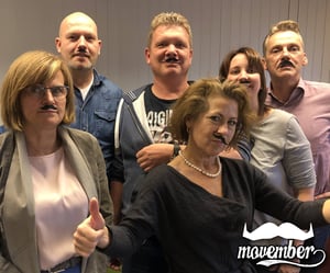 Filmolux team Movember actie 2018